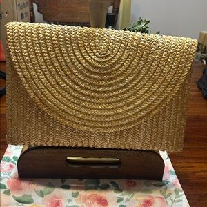 💥2/$10 
Boho Woven Straw Clutch Bag